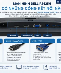Màn Hình Máy Tính Dell P2425H: 23.8 Inch, IPS, 100Hz