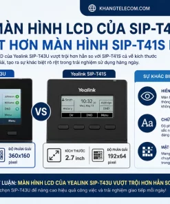 Yealink SIP-T43U: Giá Tốt, Màn Hình LCD, Hỗ Trợ SIP Account