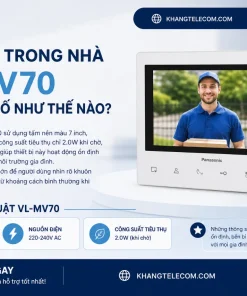 Chuông Cửa Màn Hình Panasonic Màu VL-SV70VN: 220V, 7 Inch, Ghi Hình