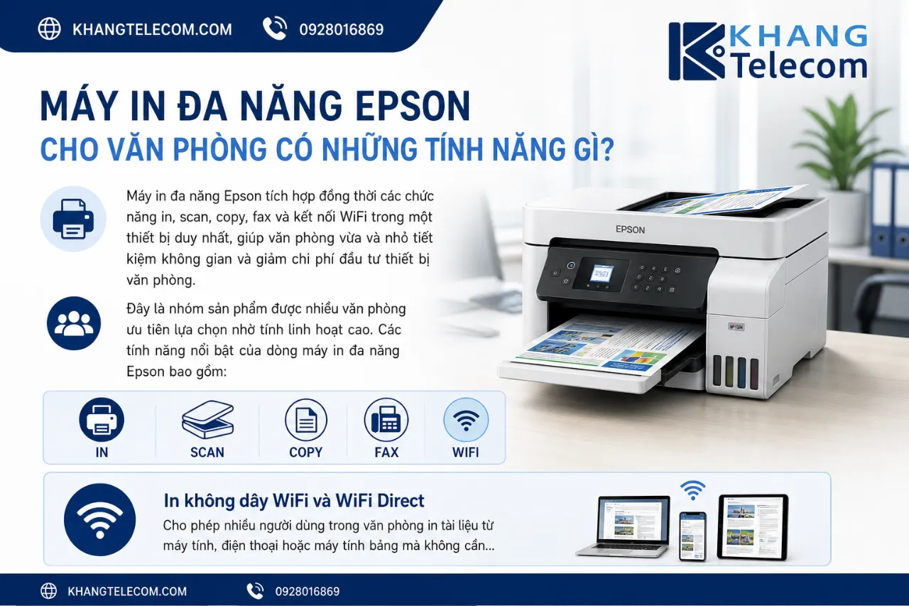Máy In Đa Năng Epson Cho Văn Phòng Có Những Tính Năng Gì?