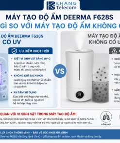 Máy Tạo Độ Ẩm Deerma F628S Khác Gì So Với Máy Tạo Độ Ẩm Không Có UV?