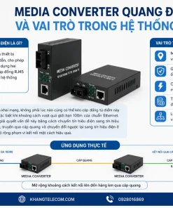 Chuyển Đổi Quang Điện BTON BT-950SM-25: 10/100M, 2 Sợi SC, 25km