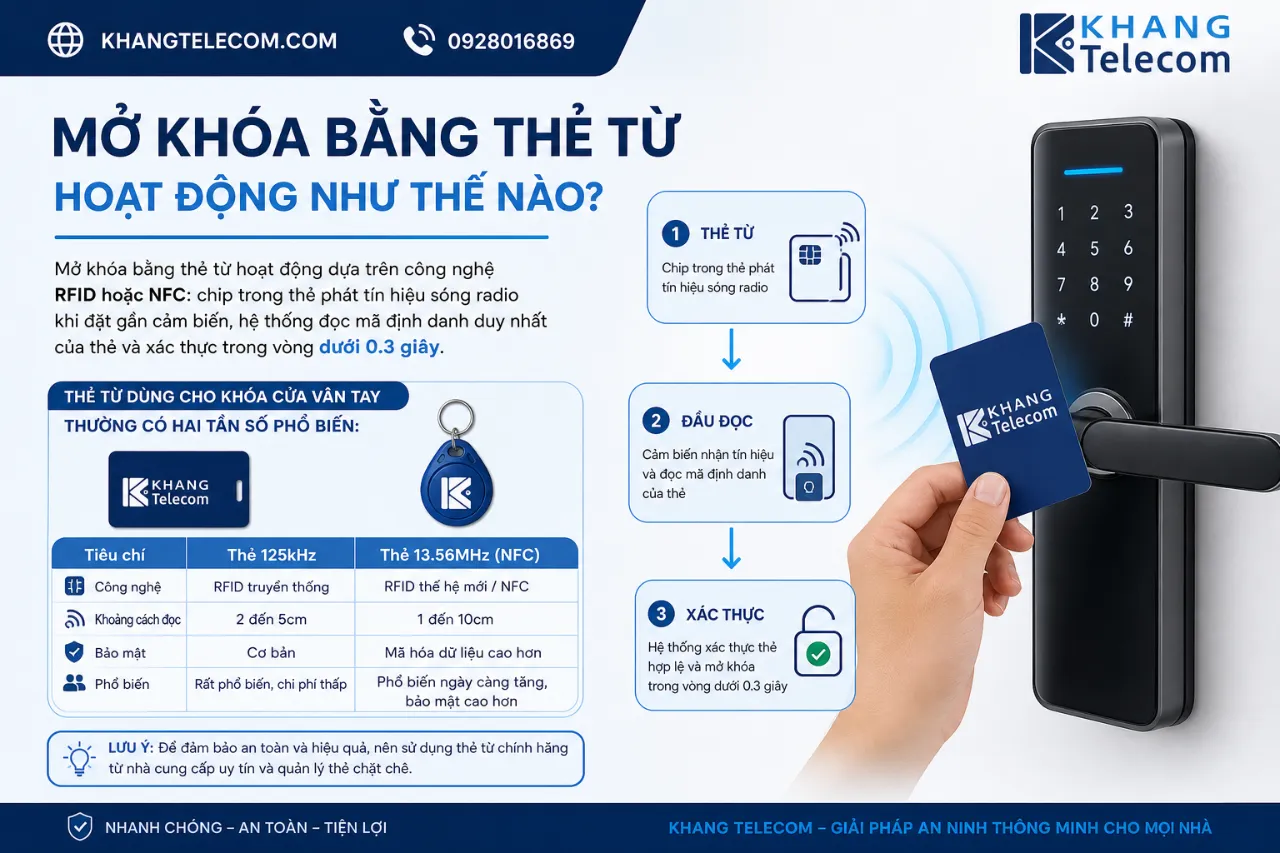 Mở Khóa Bằng Thẻ Từ Hoạt Động Như Thế Nào?