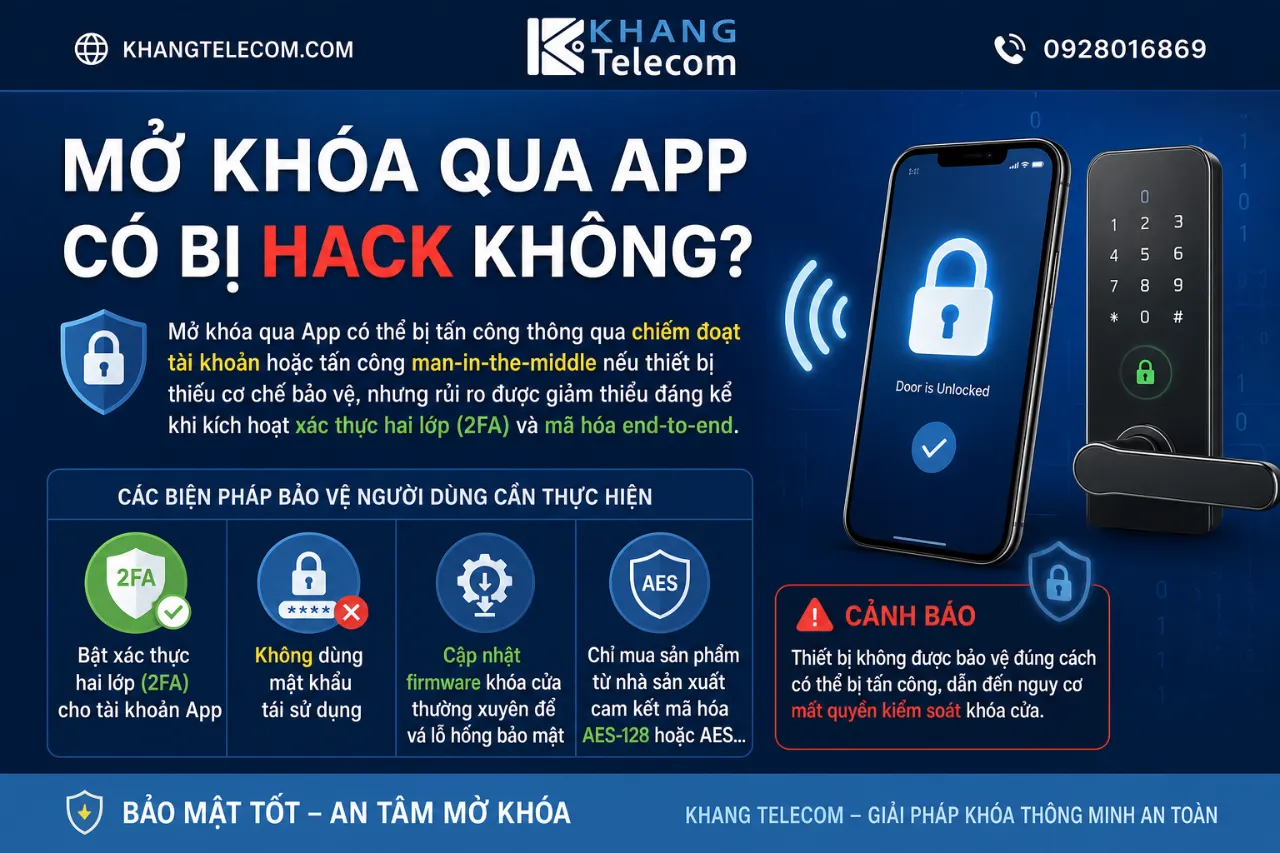 Mở Khóa Qua App Có Bị Hack Không?