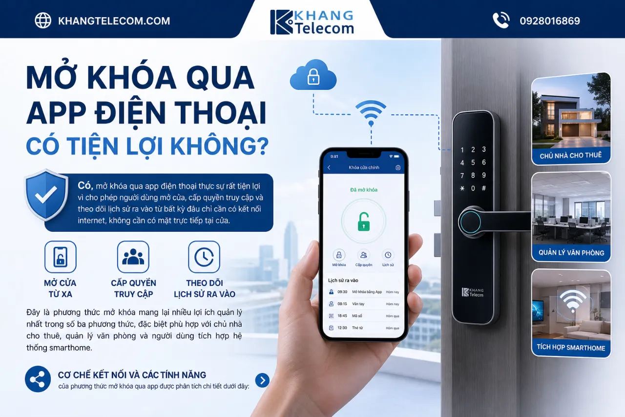 Mở Khóa Qua App Điện Thoại Có Tiện Lợi Không?