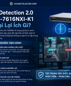 Đầu Ghi Hình DS-7616NXI-K1: 16 Kênh, AcuSense, Chuẩn H.265+