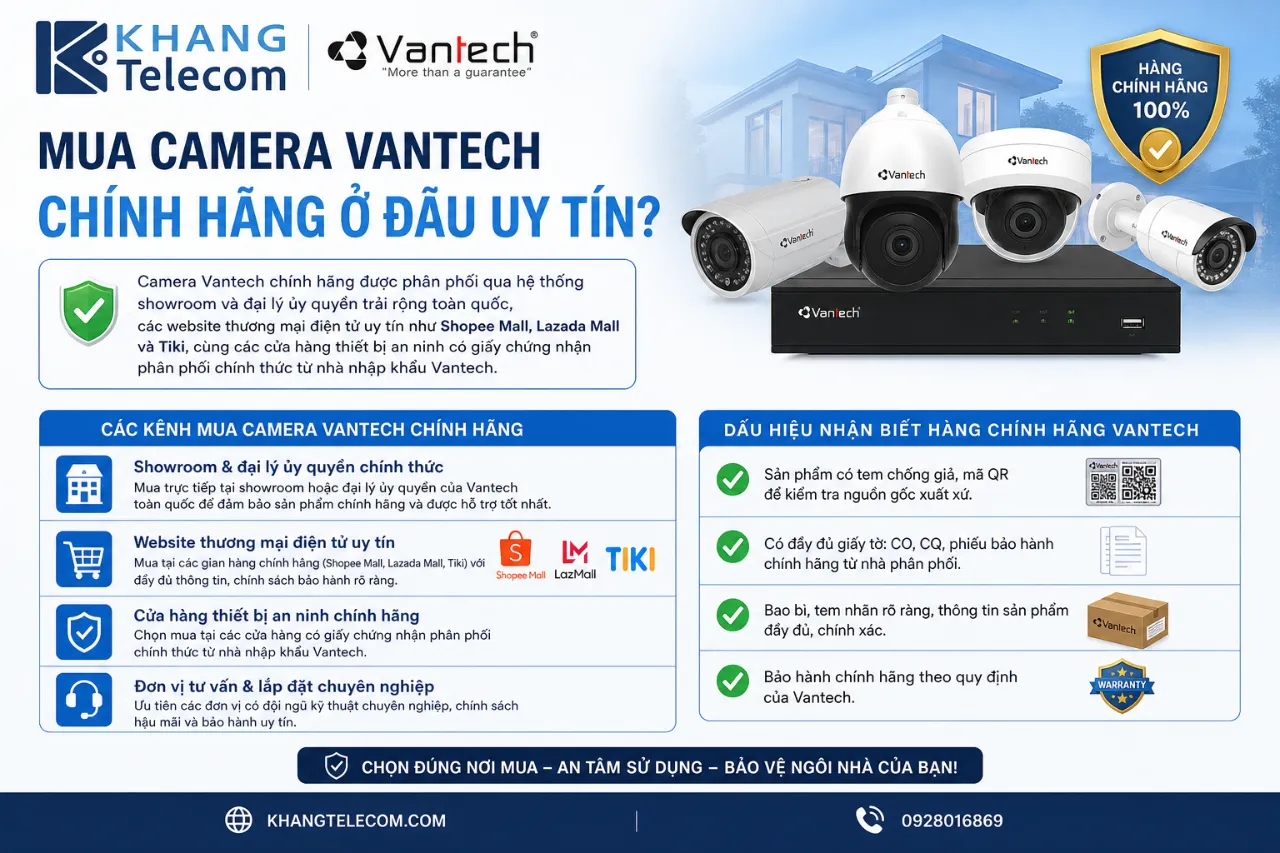 Mua Camera Vantech Chính Hãng Ở Đâu Uy Tín?