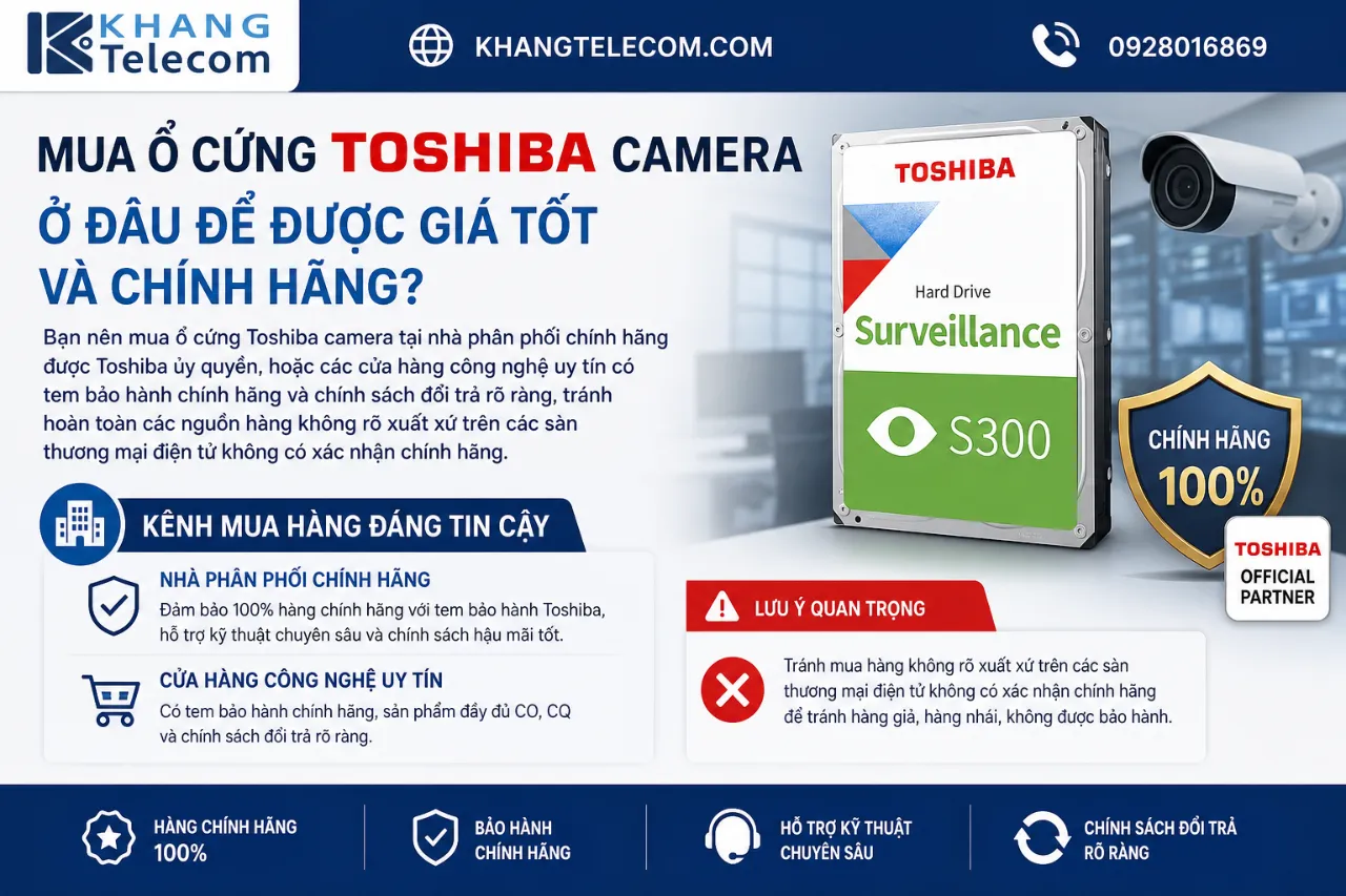 Mua Ổ Cứng Toshiba Camera Ở Đâu Để Được Giá Tốt Và Chính Hãng?
