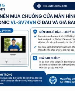 Chuông Cửa Màn Hình Panasonic VL-SV74VN: 7 Inch, Ghi Hình, Khóa Điện
