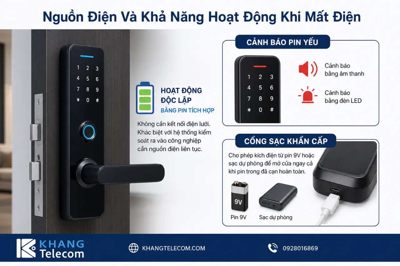 Nguồn Điện Và Khả Năng Hoạt Động Khi Mất Điện
