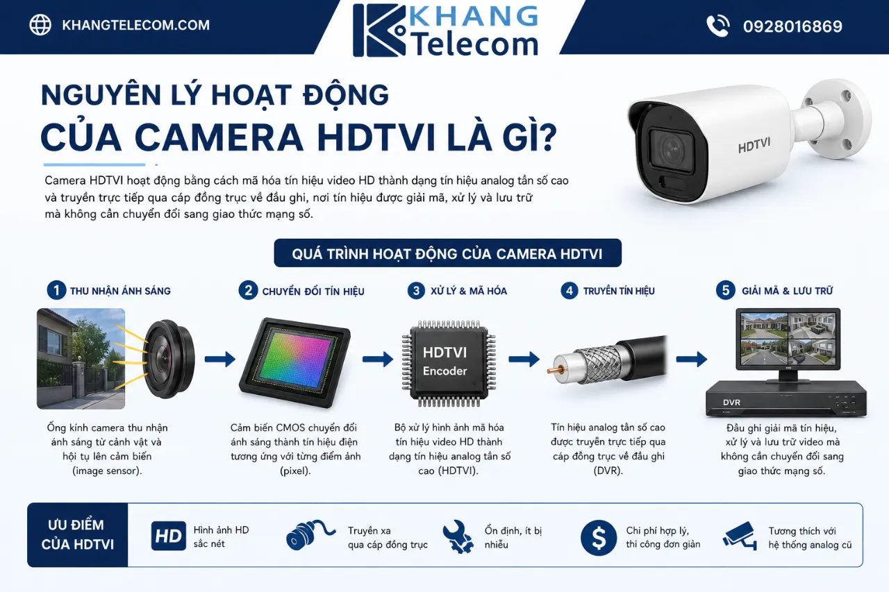 Nguyên Lý Hoạt Động Của Camera HDTVI Là Gì?