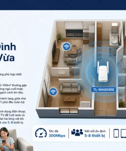 Bộ Mở Rộng Sóng WiFi TP-Link TL-WA855RE: 300Mbps, 2 Anten, AP Mode