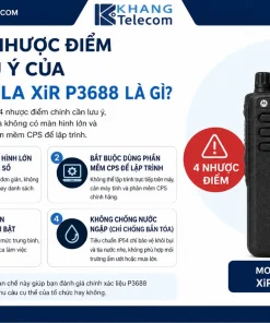 Máy Bộ Đàm Motorola XiR P3688: DMR, 16 Kênh, Pin 2150mAh