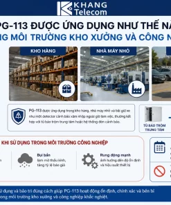Báo Trộm Hồng Ngoại PG-113: 220V, Góc 90°, Còi 100dB