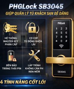 PHGLock SB3045 giúp quản lý tủ khách sạn dễ dàng như thế nào?