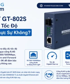 Chuyển Đổi Quang Điện PLANET GT-802S: Gigabit, SC, Truyền Xa 20km