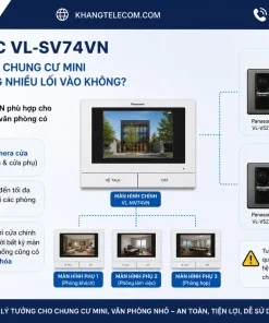 Chuông Cửa Màn Hình Panasonic VL-SV74VN: 7 Inch, Ghi Hình, Khóa Điện