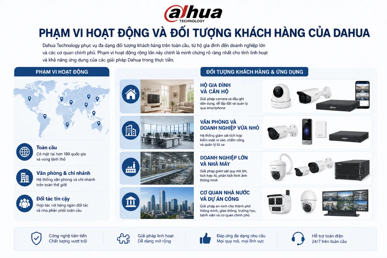 Phạm Vi Hoạt Động Và Đối Tượng Khách Hàng Của Dahua