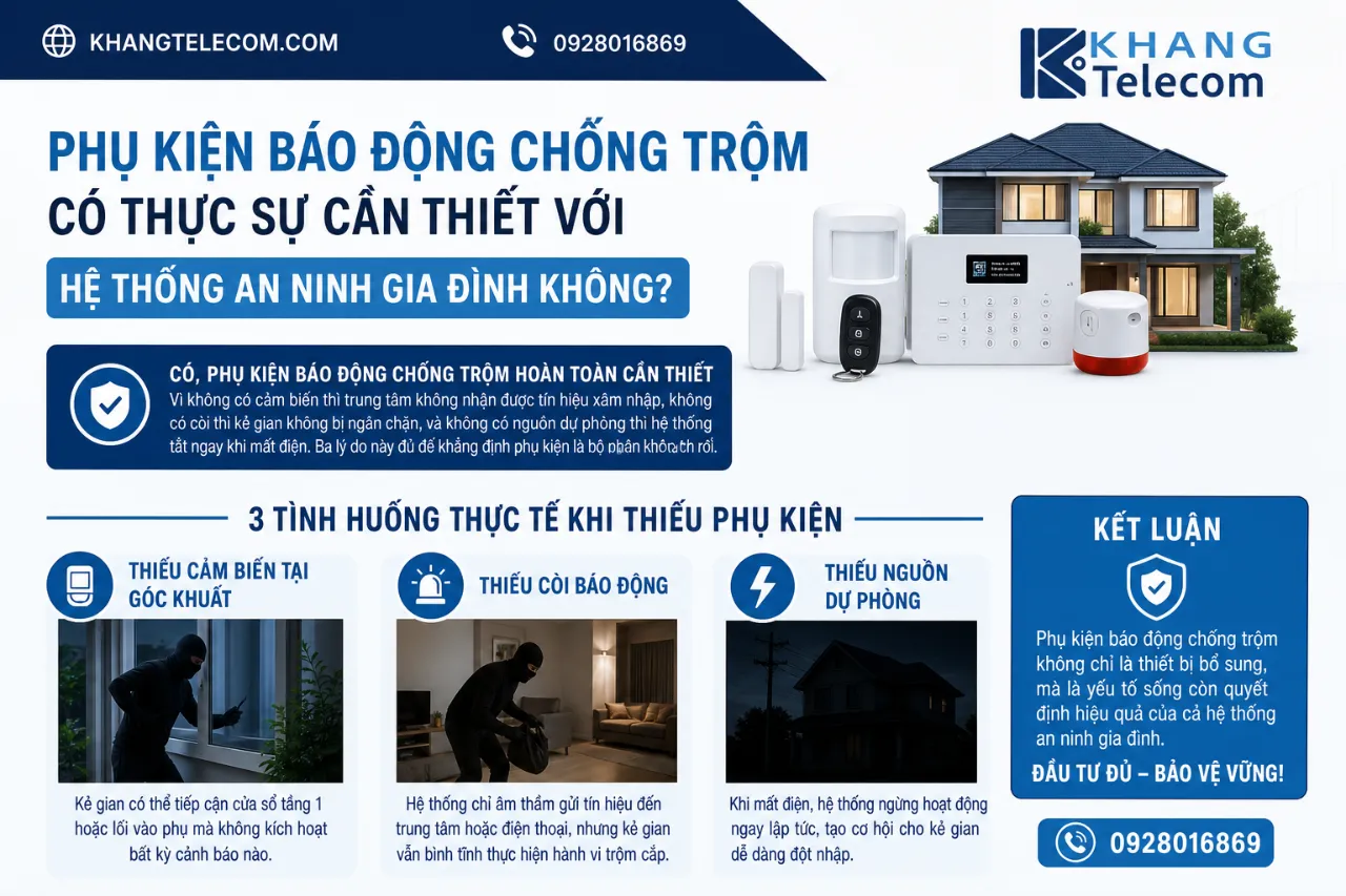 Phụ kiện báo động chống trộm có thực sự cần thiết với hệ thống an ninh gia đình không?