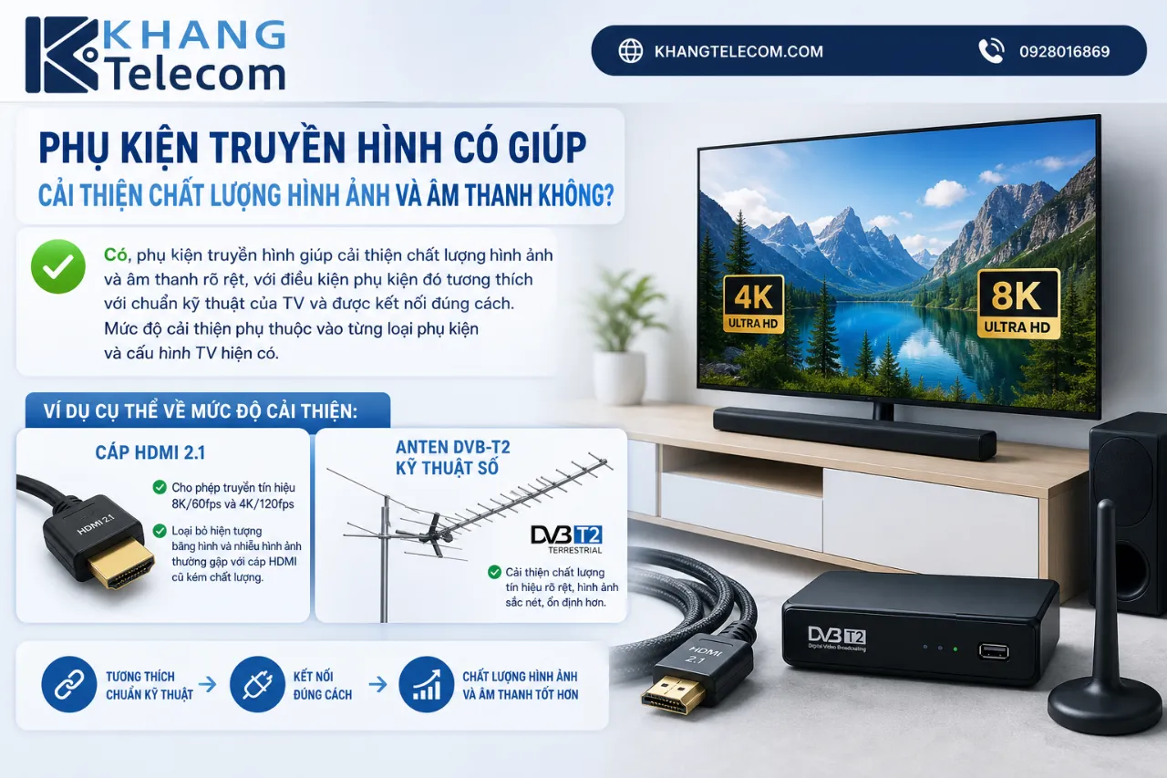 Phụ kiện truyền hình có giúp cải thiện chất lượng hình ảnh và âm thanh không?