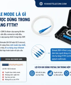 Hộp Phối Quang Dintek ODF 4 Port: FTTH, Treo Tường