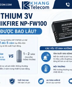 Đầu Báo Nhiệt Lora Hikfire NP-FW100: Không Dây, 2km, Pin 3V