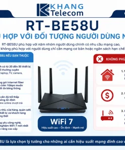 Bộ Phát Wifi 7 Asus RT-BE58U: BE3600, 2.5G WAN, AiMesh, USB 3.2