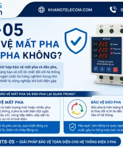 Công Tắc Bảo Vệ RT8-05: 3 Pha, Mất/Đảo Pha, Quá/Thấp Áp