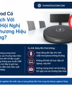 Logitech Rally Mic Pod: Giá Tốt, Thu Âm 360°, Tương Thích Rally