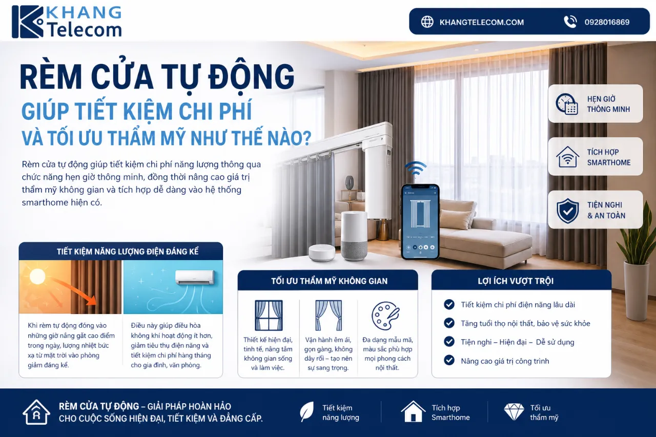 Rèm Cửa Tự Động Giúp Tiết Kiệm Chi Phí Và Tối Ưu Thẩm Mỹ Như Thế Nào?