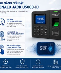 Ronald Jack U5000-ID Có Những Tính Năng Nhận Dạng Vân Tay Nào?