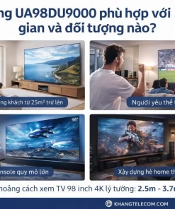 Smart Tivi 4K 98 Inch Samsung UA98DU9000: Crystal UHD, 120Hz, Tizen