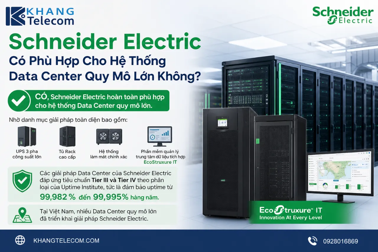 Schneider Electric Có Phù Hợp Cho Hệ Thống Data Center Quy Mô Lớn Không?