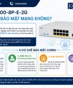 Thiết Bị Mạng C1200-8P-E-2G: Switch Cisco 1200, 8x 1G PoE+, 67W