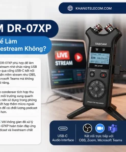 Máy Ghi Âm TASCAM DR-07XP: Micro Stereo, USB Audio, Giá Bán