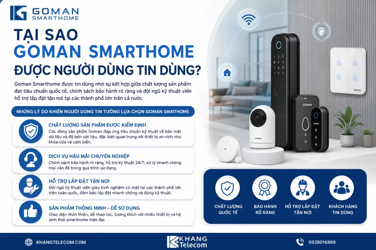 Tại Sao Goman Smarthome Được Người Dùng Tin Dùng?