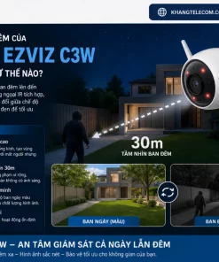 Camera Wifi Ezviz CS-CV310 C3W: Ngoài Trời, Độ Phân Giải, Còi Đèn