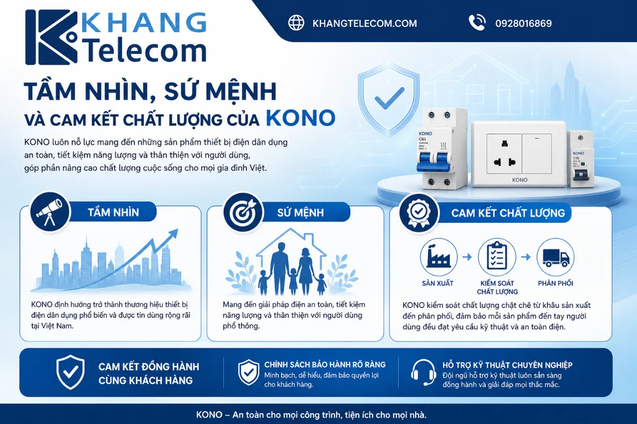 Tầm Nhìn, Sứ Mệnh Và Cam Kết Chất Lượng Của KONO