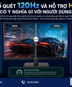 Màn Hình LG 24U411A-B: IPS, FHD, 120Hz, HDR10