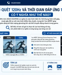 Màn Hình ASUS VZ249HG: IPS, FHD, 120Hz, Eye Care