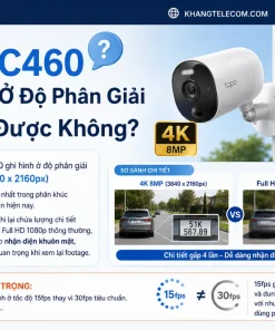 Camera Năng Lượng Mặt Trời Tapo C460: 4K, IP66, Pin 10000mAh, AI