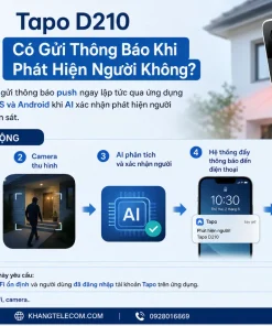 Camera Chuông Cửa TP Link Tapo D210: Nhìn Đêm Màu, AI, IP65