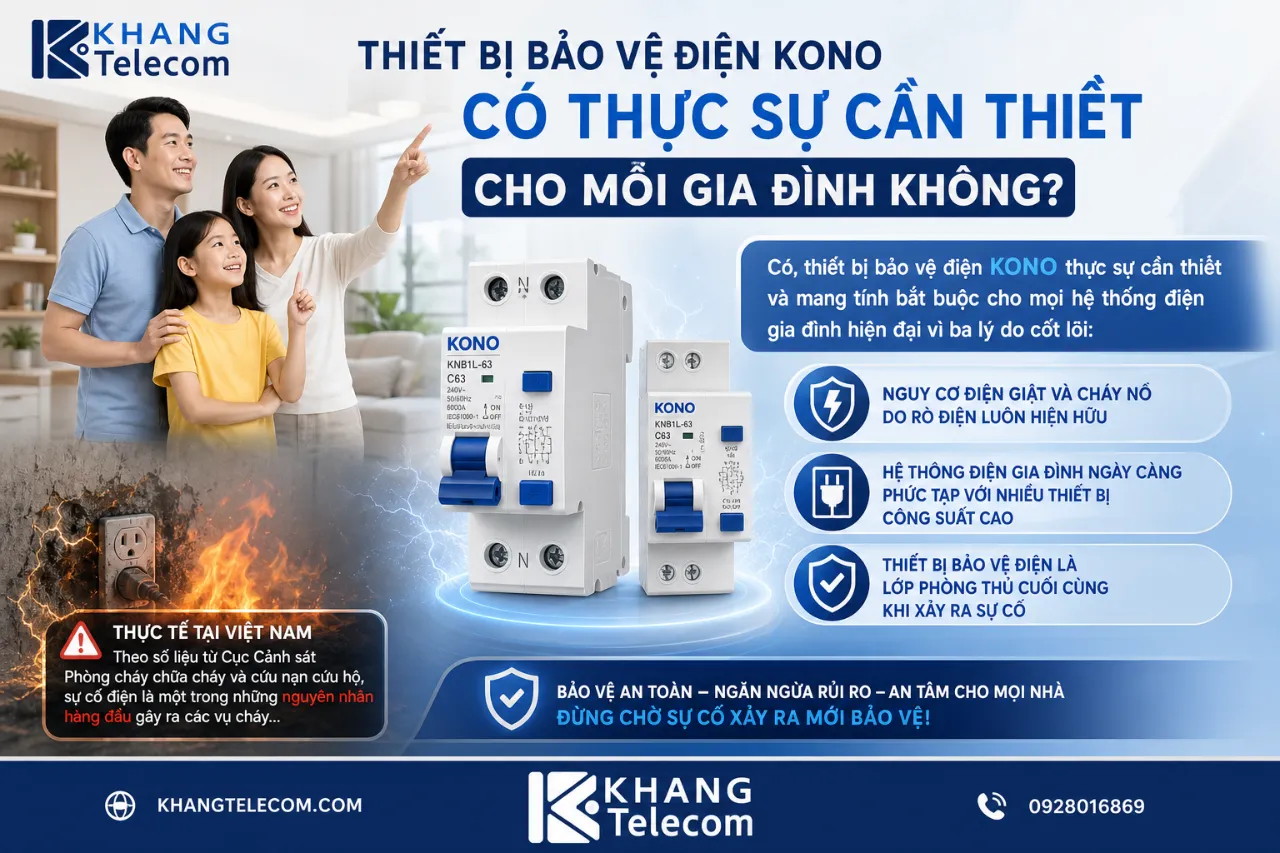 Thiết Bị Bảo Vệ Điện KONO Có Thực Sự Cần Thiết Cho Mỗi Gia Đình Không?