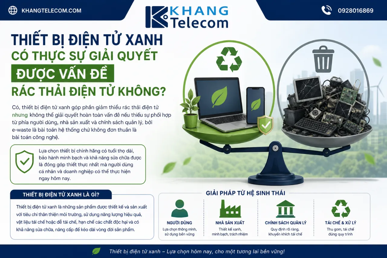 Thiết Bị Điện Tử Xanh Có Thực Sự Giải Quyết Được Vấn Đề Rác Thải Điện Tử Không?