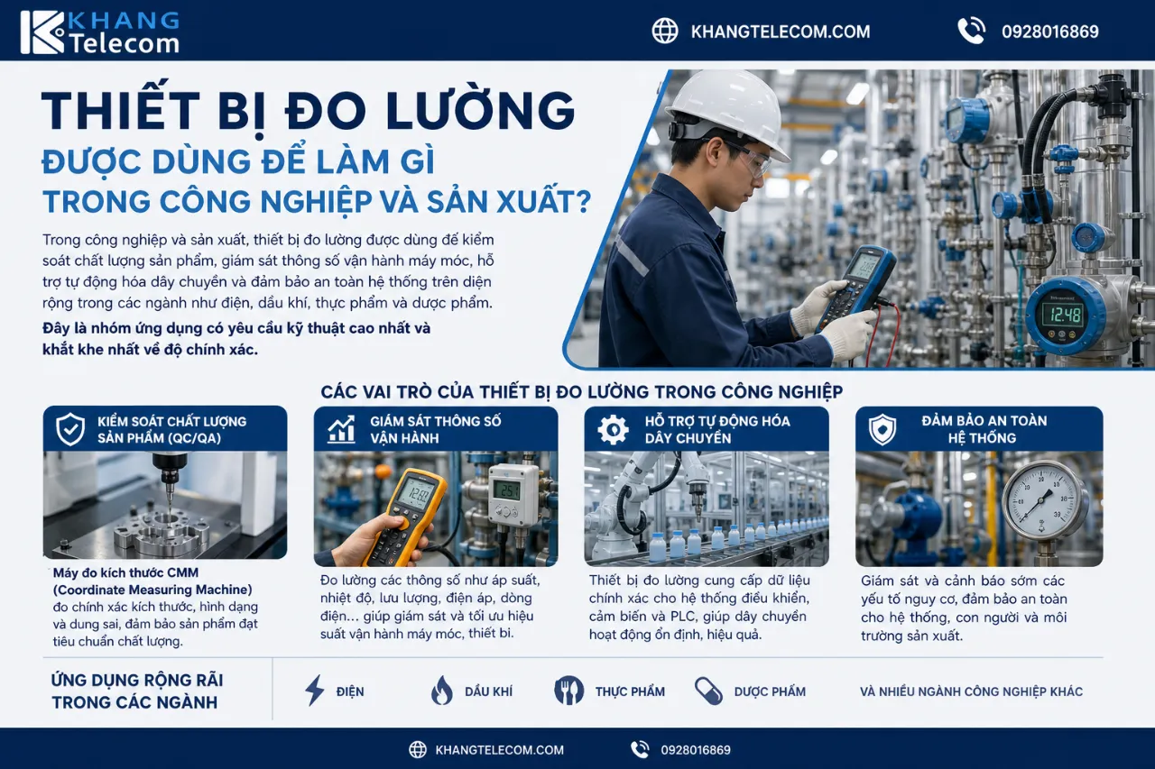 Thiết Bị Đo Lường Được Dùng Để Làm Gì Trong Công Nghiệp Và Sản Xuất?