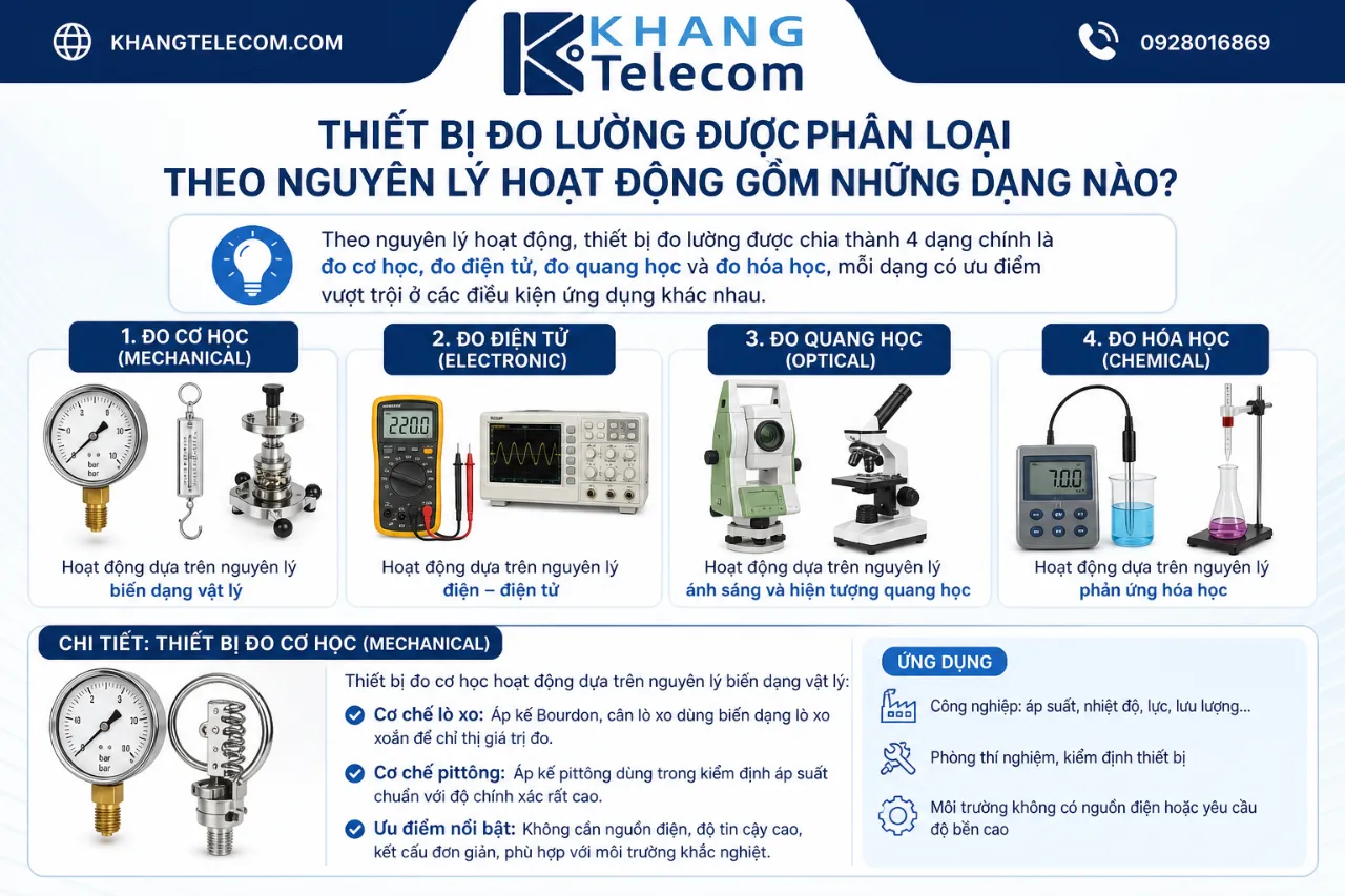 Thiết Bị Đo Lường Được Phân Loại Theo Nguyên Lý Hoạt Động Gồm Những Dạng Nào?