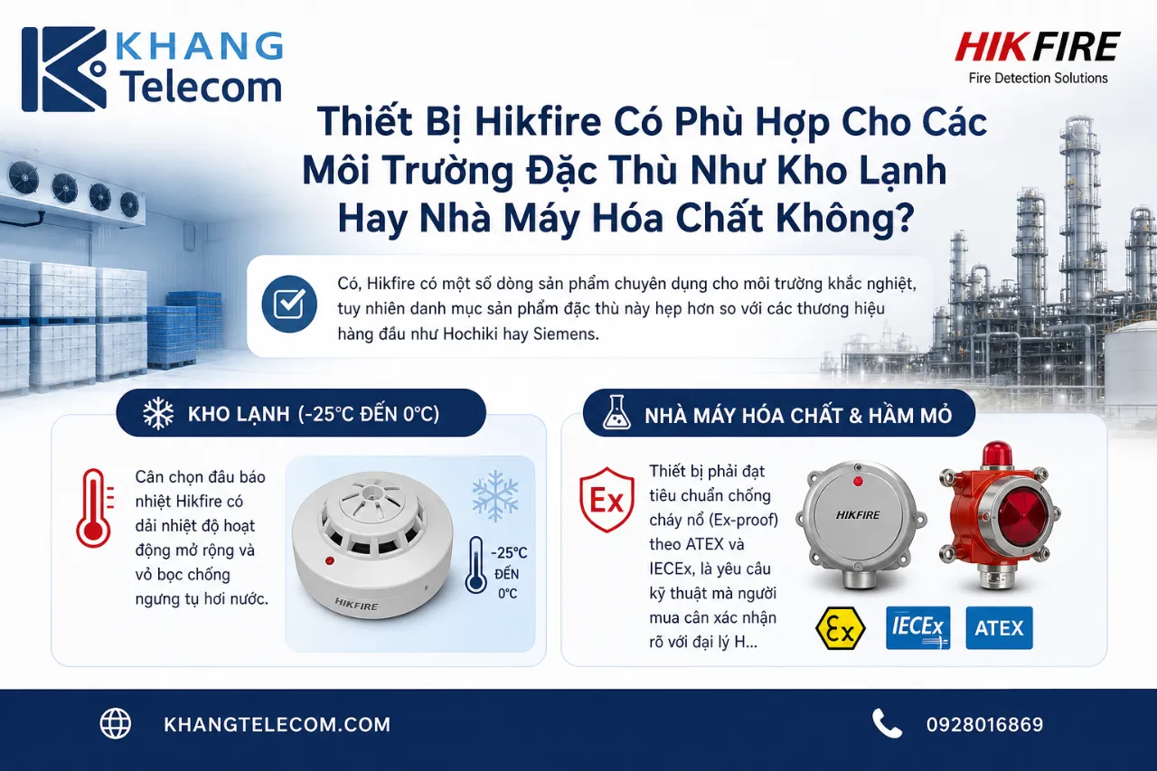 Thiết Bị Hikfire Có Phù Hợp Cho Các Môi Trường Đặc Thù Như Kho Lạnh Hay Nhà Máy Hóa Chất Không?