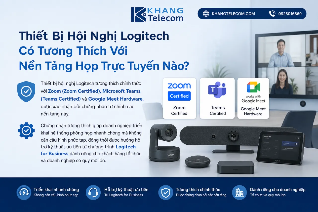 Thiết Bị Hội Nghị Logitech Có Tương Thích Với Nền Tảng Họp Trực Tuyến Nào?