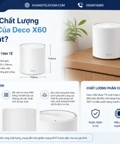 Bộ Phát Wifi TP-Link Deco X60 2-Pack: AX5400, 150 User, 5300ft²