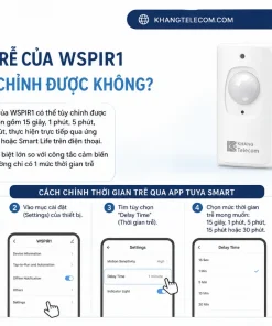 Công Tắc Cảm Biến Tuya WSPIR1: PIR, Wifi, Gắn Tường